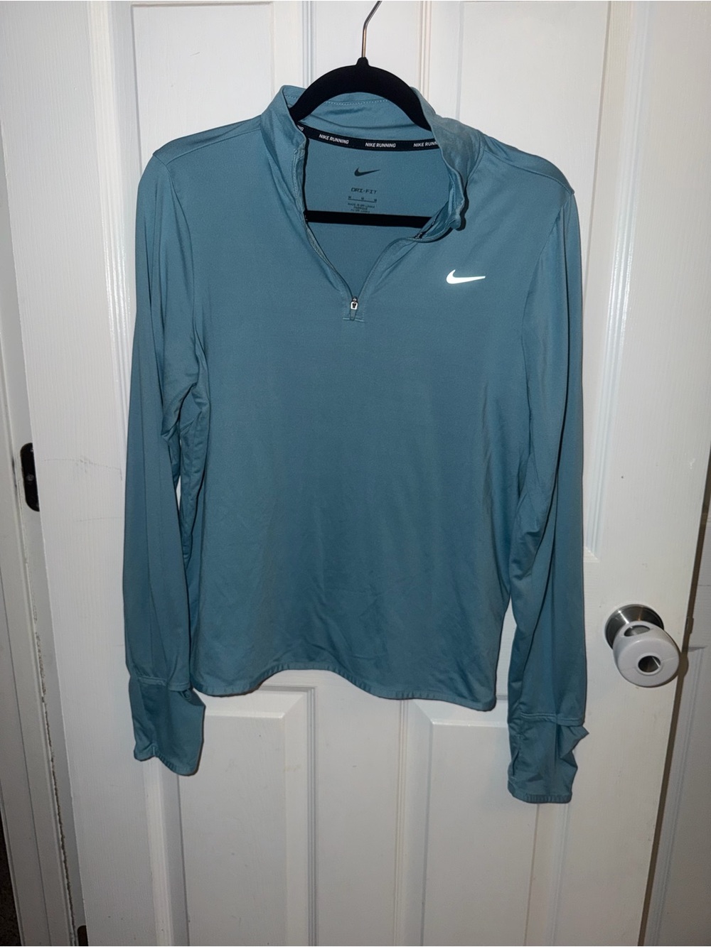 Nike Light Blue Dri-FIT Quarter-Zip Pullover